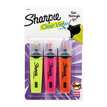Sharpie; Clear View&trade; Highlighters, Assorted, Pack Of 3