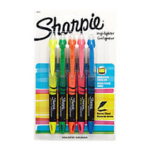 Sharpie; Liquid Accent; Pen-Style Highlighters, Assorted Colors, Box Of 5