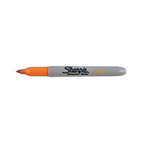 Sharpie; Neon Permanent Marker, Fine Point, Orange