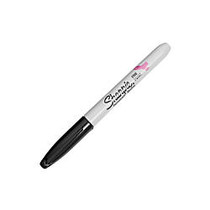 Sharpie; Permanent Fine-Point Markers, Black/Pink Ribbon, Pack Of 12