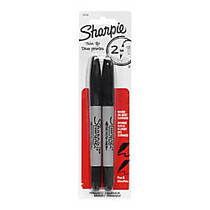 Sharpie; Twin-Tip Permanent Markers, Black, Pack Of 2