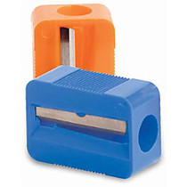 Baumgartens Single Pencil Sharpener - 1 Hole(s) - Plastic - Assorted