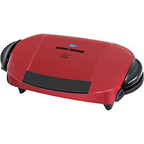 George Foreman 5-Serving Removable Plate Grill, Red/Black