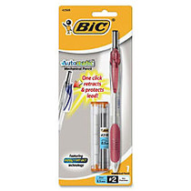 BIC Automatic Mechanical Pencil - #2 Lead Degree (Hardness) - 0.5 mm Lead Diameter - Refillable - Black Lead - Transparent Red Barrel - 1 Each