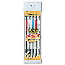 BIC; Mechanical Pencils, Xtra Life, 0.7 mm, Black Barrel, Pack Of 5