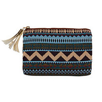 Divoga&trade; Bohemian Chic Collection Pencil Pouch, 8 3/4 inch;H x 7/8 inch;W x 6 inch;D, Multicolor Chevron