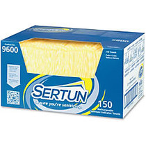 Sertun Rechargeable Sanitizer Indicator Towel - Towel - 13.50 inch; Width x 18 inch; Length - 150 / Carton - Blue, Yellow