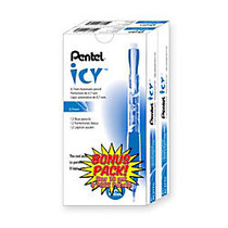 Pentel; ICY Multipurpose Automatic Pencils, 0.7 mm, Transparent Blue Barrels, Pack Of 24