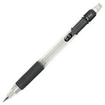 Zebra; Z-Grip&trade; Mechanical Pencils, 0.5 mm, Clear/Black Barrels, Pack Of 12