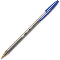 BIC Cristal Stick Bold Point Ballpoint Pens, 12 Blue Ink Pens