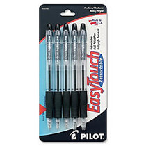 EasyTouch Retractable Ballpoint Pen - Medium Point Type - 1 mm Point Size - Refillable - Black - 5 / Pack