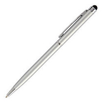 FORAY; Stylus Pen, Medium Point, 1.0 mm, Silver Barrel, Black Ink