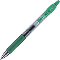 G2 Gel Ink Pen - Fine Point Type - 0.7 mm Point Size - Refillable - Green Gel-based Ink - 1 Dozen