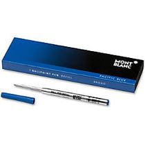 Montblanc Ballpoint Pen Refill - Broad Point - Pacific Blue Ink - 1 Each