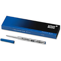 Montblanc Ballpoint Pens Refill - Fine Point - Pacific Blue Ink - Smooth Writing - 1 Each