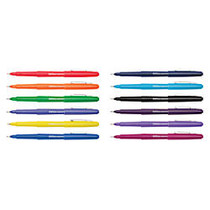 Office Wagon; Brand Felt-Tip Pens, Medium Point, 1.0 mm, Assorted Ink Colors, Pack Of 12