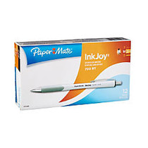 Paper Mate; InkJoy&trade; 700RT Retractable Ballpoint Pens, Medium Point, 1.0 mm, White Barrels, Black Ink, Pack Of 12
