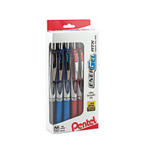 Pentel; EnerGel&trade; RTX Retractable Liquid Gel Pens, Medium Point, 0.7 mm, Assorted Ink, Pack Of 12