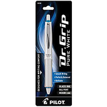 Pilot; Dr. Grip&trade; Retractable Ballpoint Pen, Medium Point, 1.0 mm, White Barrel, Black Ink