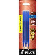 Pilot; FriXion; Erasable Ink Pen Refills, Fine Point, 0.7mm, Blue Ink, Pack Of 3