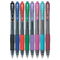 Pilot; G-2&trade; Retractable Gel Pens, Fine Point, 0.7 mm, Assorted Barrels, Assorted Ink Colors, Pack Of 8