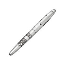 Pilot; Sterling Collection Rollerball Pen, Dragon, Fine Point, 0.7 mm, Sterling Barrel, Black Ink