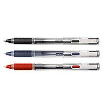 TUL; RB1 Rollerball Pens, Medium Point, 0.5 mm, Silver Barrel, Assorted Ink Colors, Pack Of 4