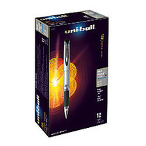uni-ball; 207&trade; Impact&trade; Gel Pens, Bold Point, 1.0 mm, Blue; Gray Barrel, Blue Ink, Pack Of 12