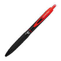 uni-ball; 307&trade; Gel Pen, Medium Point, 0.7 mm, Black Barrel, Red Ink, Pack Of 12