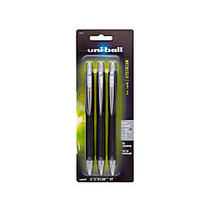 uni-ball; JetStream&trade; RT Retractable Ballpoint Pens, Bold Point, 1.0 mm, Black Barrel, Blue Ink, Pack Of 3