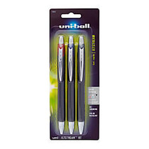 uni-ball; Jetstream&trade; RT Retractable Ballpoint Pens, Bold Point, 1.0 mm, Black Barrels, Assorted Ink Colors, Pack Of 3