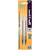 uni-ball; Power Tank&trade; Ballpoint Pen Refill, 1.0 mm, Blue, Pack Of 2