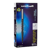 uni-ball; Rollerball&trade; Extra Fine Point, 0.5 mm, 80% Recycled Pen, Black Barrel, Black Ink