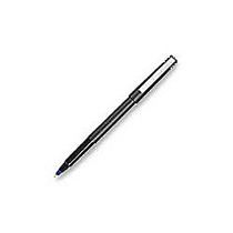 uni-ball; Rollerball&trade; Fine Point, 0.7 mm, 80% Recycled Pen, Black Barrel, Blue Ink
