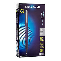 uni-ball; Rollerball&trade; Fine Point, 0.7 mm, 80% Recycled Pens, Black Barrel, Black Ink, Pack Of 12