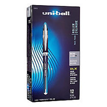 uni-ball; Vision&trade; Elite&trade; BLX Infusion Liquid Ink Rollerball Pens, Micro Point, 0.5 mm, Black Barrel, Black/Blue Ink, Pack Of 12