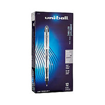 uni-ball; Vision&trade; Elite&trade; Liquid Ink Rollerball Pens, Bold Point, 0.8 mm, White Barrel, Black Ink, Pack Of 12