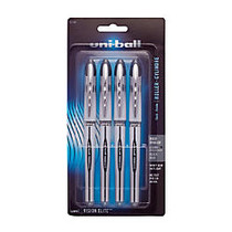 uni-ball; Vision&trade; Elite&trade; Liquid Rollerball Pens, Bold Point, 0.8 mm, White Barrel, Black Ink, Pack Of 4