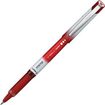 Vball Grip Pen - Fine Point Type - 0.5 mm Point Size - Red - Metal Barrel - 1 Dozen