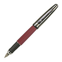 Yafa Ink Cartridge Fountain Pen, Medium Point, 1.0 mm, Burgundy Barrel, Assorted Ink Colors