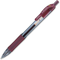 Zebra Pen Sarasa Gel Retractable Pen - Medium Point Type - 0.7 mm Point Size - Refillable - Mahogany Pigment-based Ink - Translucent Barrel