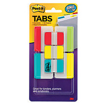 Post-it; Durable Tabs Value Pack, 1 inch; And 2 inch; Tabs, 66 (1 inch;) Flags Per Pad, 48 (2 inch;) Flags Per Pad, Pack Of 7 Pads