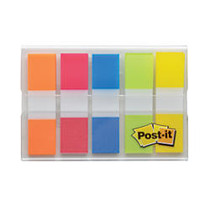 Post-it; Flags, Rio de Janiero, 1/2 inch; x 1 3/4 inch;, Assorted Colors, 20 Sheets Per Pad, Pack Of 5 Pads