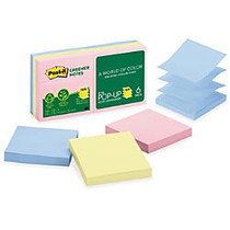 Post-it Pop-up Greener Notes, 3 in x 3 in, Helsinki Color Collection - 600 - 3 inch; x 3 inch; - Square - 100 Sheets per Pad - Unruled - Pastel - Paper - Repositionable, Self-adhesive - 6 Pad