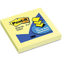 Post-it Pop-up Notes, 3 in x 3 in, Canary Yellow - 1200 x Canary Yellow - 3 inch; x 3 inch; - Square - 100 Sheets per Pad - Unruled - Canary Yellow - Paper - Self-adhesive, Refillable, Repositionable, Recyclable - 12 Pad
