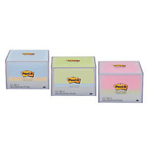 Post-it; Color Cube With 3 inch; x 3 inch; Notes, Blue/Green/Pink/White, 500 Sheets