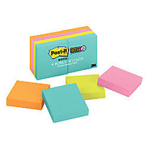 Post-it; Miami Collection Super Sticky Notes, 1 7/8 inch; x 1 7/8 inch;, Assorted Colors, 90 Sheets Per Pad, Pack Of 8 Pads