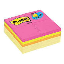Post-it; Notes, 3 inch; x 3 inch;, Assorted Colors, 100 Sheets Per Pad, Pack Of 24 Pads