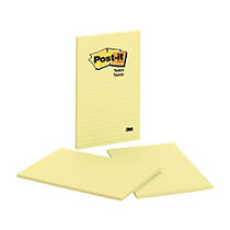 Post-it; Notes, 5 inch; x 8 inch;, Canary Yellow;, 50 Sheets Per Pad, Pack Of 2 Pads