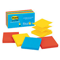 Post-it; Pop-Up Notes, 3 inch; x 3 inch;, Jaipur Collection, 100 Sheets Per Pad, Pack Of 12 Pads